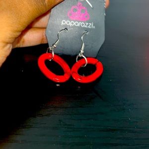 Red earrings